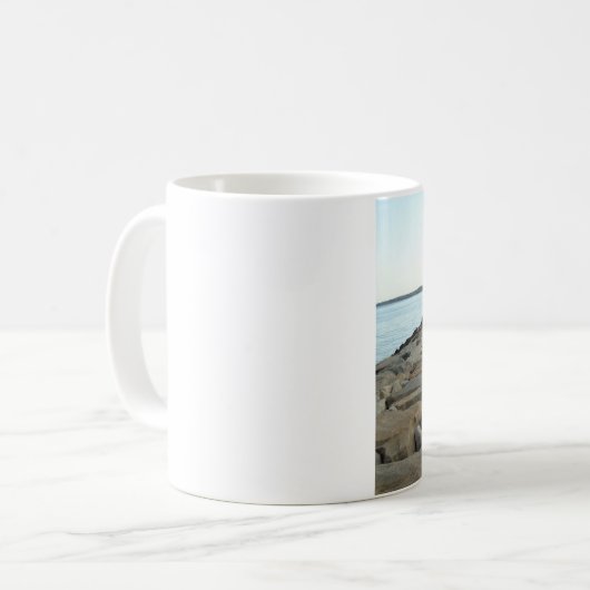 Kleines Compton, RI - Sakonnet Punktwellenbrecher Kaffeetasse (Vorderseite Links)