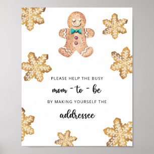 Kleines Cookie - Helfen Sie der geschäftigen Mama Poster