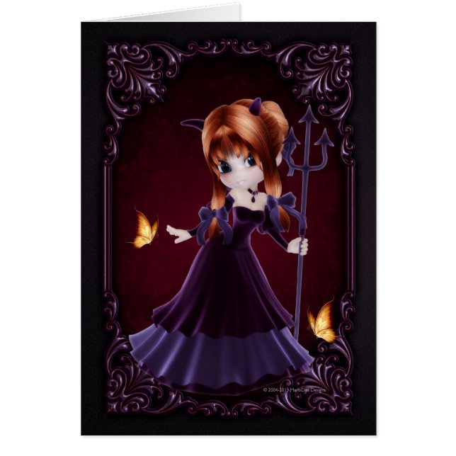Kleines Cookie-Teufels-Mädchen-Design 5 Fantasy-Ka (Vorne)