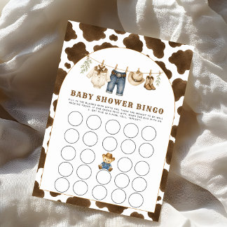 Kleines Cowboy-Baby-Bauch-Zeichnungsspiel