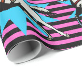 Kleines Cowgirl, das Pferd läuft, jede Mitleid Geschenkpapier (Rolleneckpunkt)