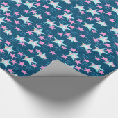 Kleines Cowgirl mit Pferd Geschenkpapier (Ecke)