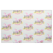 Kleines Cowgirl mit Pferde-und Sattel-Gewebe Stoff (Fat Quarter (45,7 x 55,9 cm))