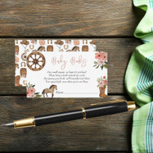 Kleines Cowgirl on Way Baby Shower Babybücher