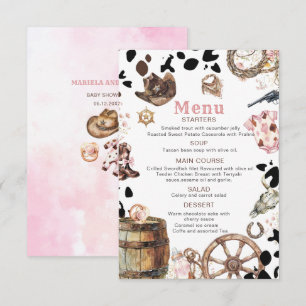 Kleines Cowgirl Rodeo Country ba Begleitkarte