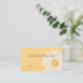Kleines Daisy Baby Duwer Diaper Raffle Ticket (Stehend Vorderseite)