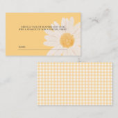 Kleines Daisy Baby Duwer Diaper Raffle Ticket (Vorne/Hinten)