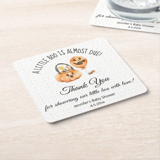 kleines Dankeschön Baby Dusche einfach modern Rechteckiger Pappuntersetzer (angewinkelt)