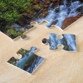 Kleines Dorf Blagaj auf Bunawasserfall, Bosnien Puzzle (Seite)