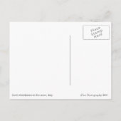 Kleines Dorf im Schnee in "Italien" Postkarte (Rückseite)