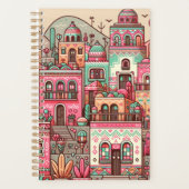 Kleines Dorf mit farbenfrohen Farben Planer (Vorderseite)