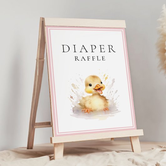 Kleines Duckling Baby Duckling Winddusche Windelwa Poster