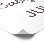 Kleines Dumpling Babydusche Begrüßungszeichen Poster (Ecke)