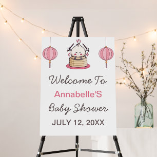 Kleines Dumpling Babydusche Begrüßungszeichen Poster