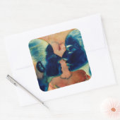 Kleines durchschnittliches 2007 quadratischer aufkleber (Umschlag)