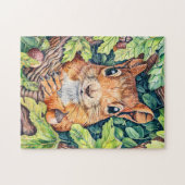Kleines Eichhörnchen im Eichenbaum Puzzle (Horizontal)