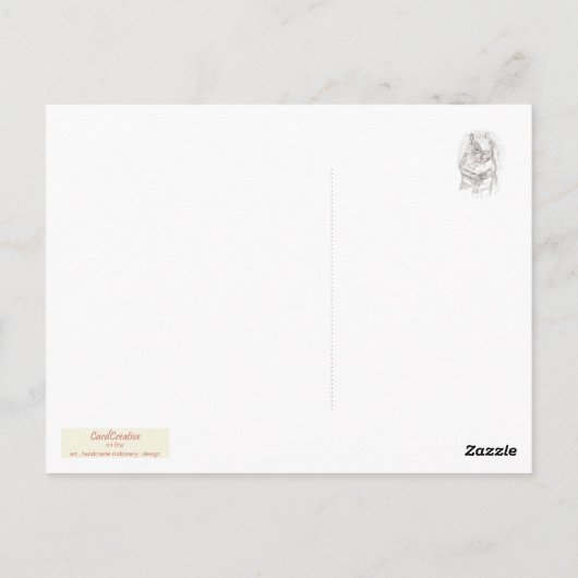 Kleines Eichhörnchen Postkarte (Rückseite)