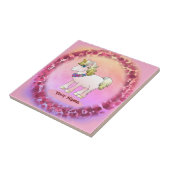 Kleines Einhorn Fliese (Seite)