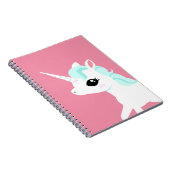 Kleines Einhorn mit blauer Notizblock (Rechte Seite)