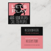 Kleines Einhorn Quadratische Visitenkarte (Vorne/Hinten)