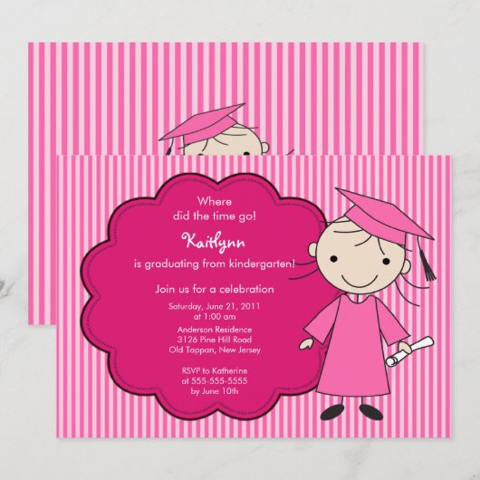 Kleines Einladung (Vorne/Hinten)