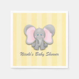 Kleines Elefant Yellow Baby Dusche Party Serviette