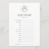 Kleines Elefantenmädchen will Baby Game spielen Hinweiskarte (Vorderseite)