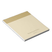 Kleines elegantes goldenes Notepad Notizblock (angewinkelt)