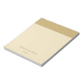 Kleines elegantes goldenes Notepad Notizblock (Rotiert)