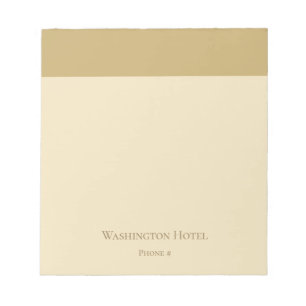 Kleines elegantes goldenes Notepad Notizblock