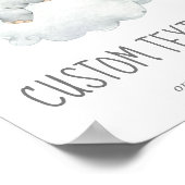 Kleines Elephant Boy Baby Dusche Benutzerdefiniert Poster (Ecke)