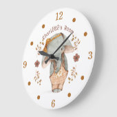 Kleines Elephant Kinderzimmer Große Uhr (Winkel)