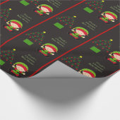 Kleines Elf-WeihnachtsBabyparty-Packpapier Geschenkpapier (Ecke)