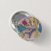Kleines Engels-Button Button (Vorne & Hinten)