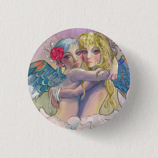 Kleines Engels-Button Button (Vorderseite)