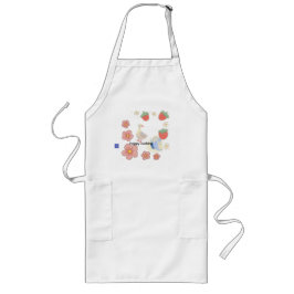 Kleines Entenchen mit Erdbeere, ein Bild von schli Lange Schürze