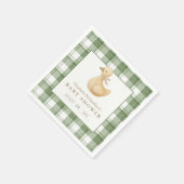 Kleines Entlein | Klassisches neutrales Gingham Serviette (Ecke)