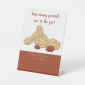 Kleines Erdnussbaby-Duschspiel Sockelschild (Vorderseite)