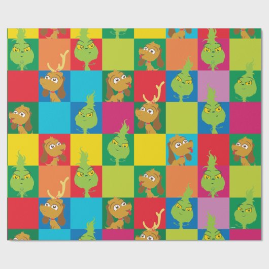 Kleines, farbiges Farbblockmuster Geschenkpapier (Flach)