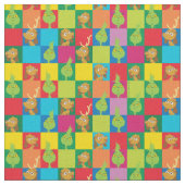 Kleines, farbiges Farbblockmuster Stoff (Nahaufnahme)