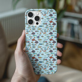 Kleines farbiges Fischmuster iPhone 16 Hülle