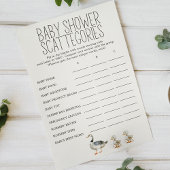 Kleines Farm Kinderzimmer Baby Shower Scattegories Flyer