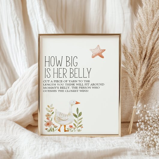 Kleines Farm Kinderzimmer Baby Shower-Spielzeichen Poster