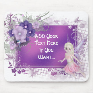 Kleines feenhaftes Mädchen kundengerechtes Mousepad