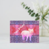 Kleines Ferkel Postkarte (Stehend Vorderseite)