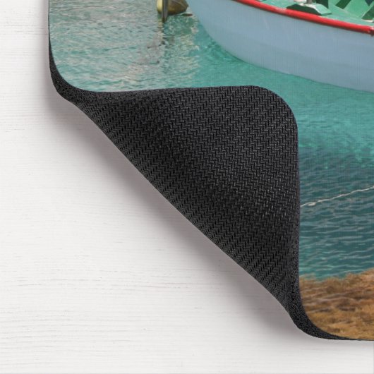 Kleines Fischerboot Mousepad (Ecke)