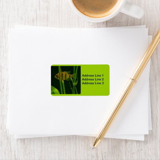 Kleines Fischzeichen Adressaufkleber (Insitu)