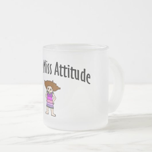 Kleines Fräulein Attitude Mattglastasse (VorderseiteRechts)