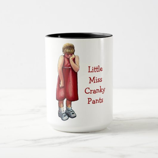 Kleines Fräulein Cranky Pants: Schmollendes Tasse (Zentrum)