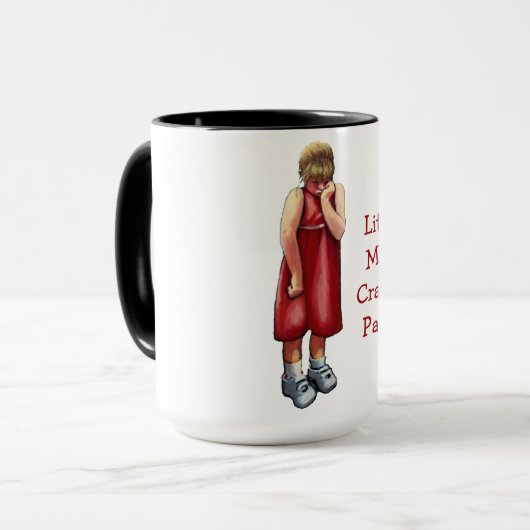 Kleines Fräulein Cranky Pants: Schmollendes Tasse (Vorderseite Links)